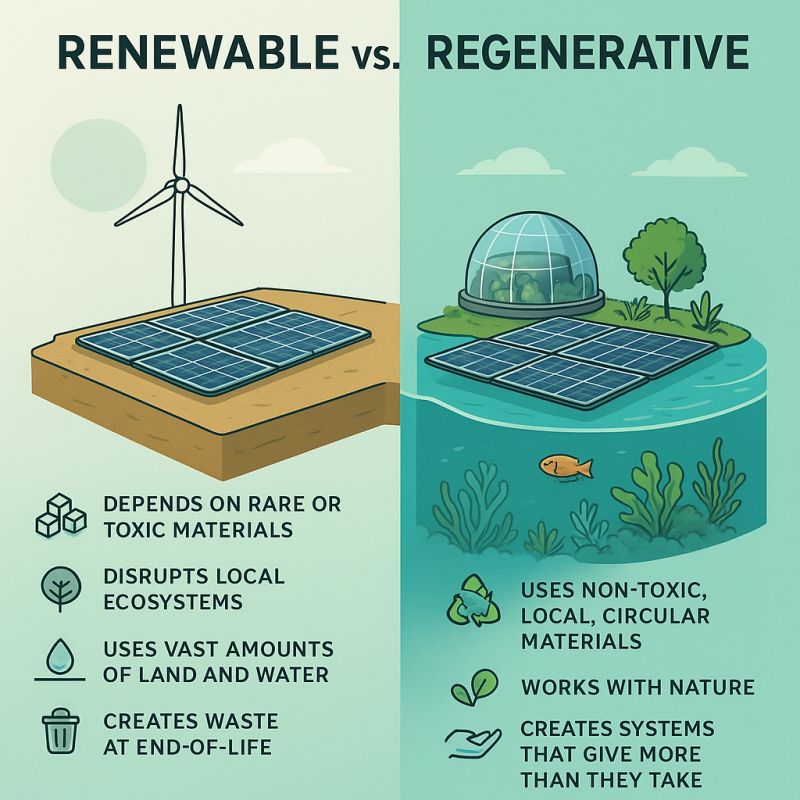 Renewable and regenerative system boundaries